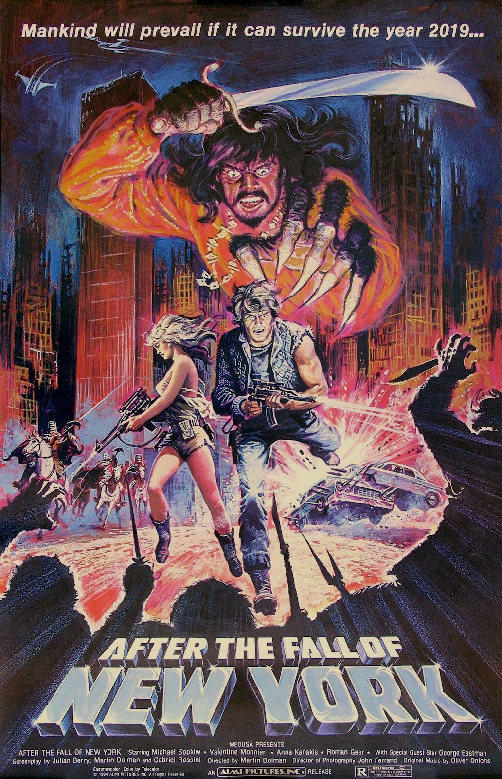 Orig 1984 Movie Poster 2019 After The Fall Of New York American